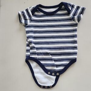 Navy and White Striped Kids Bodysuit